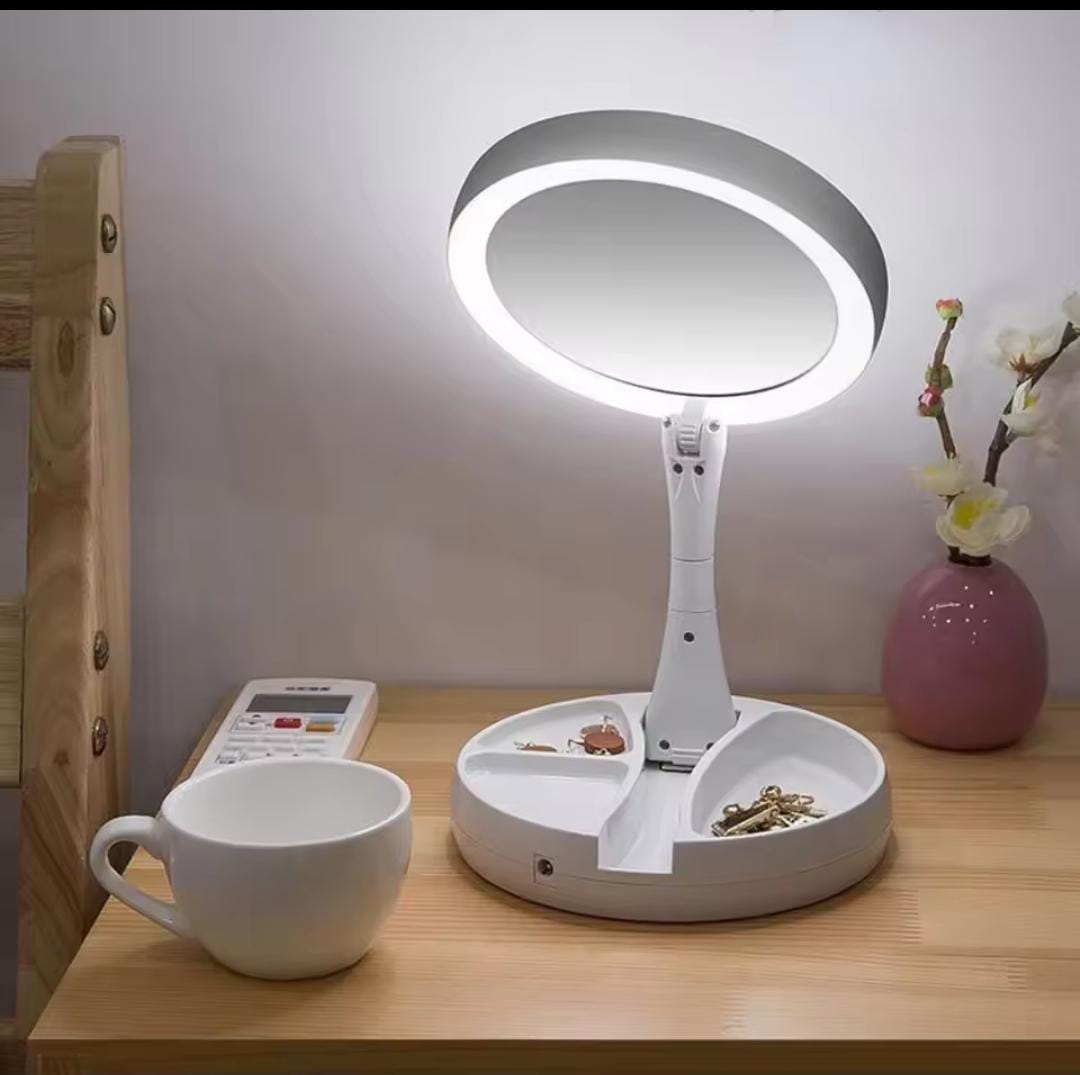 Portable Makeup Mirror with Light & 10X Magnification ā Precision Beauty On-the-Go