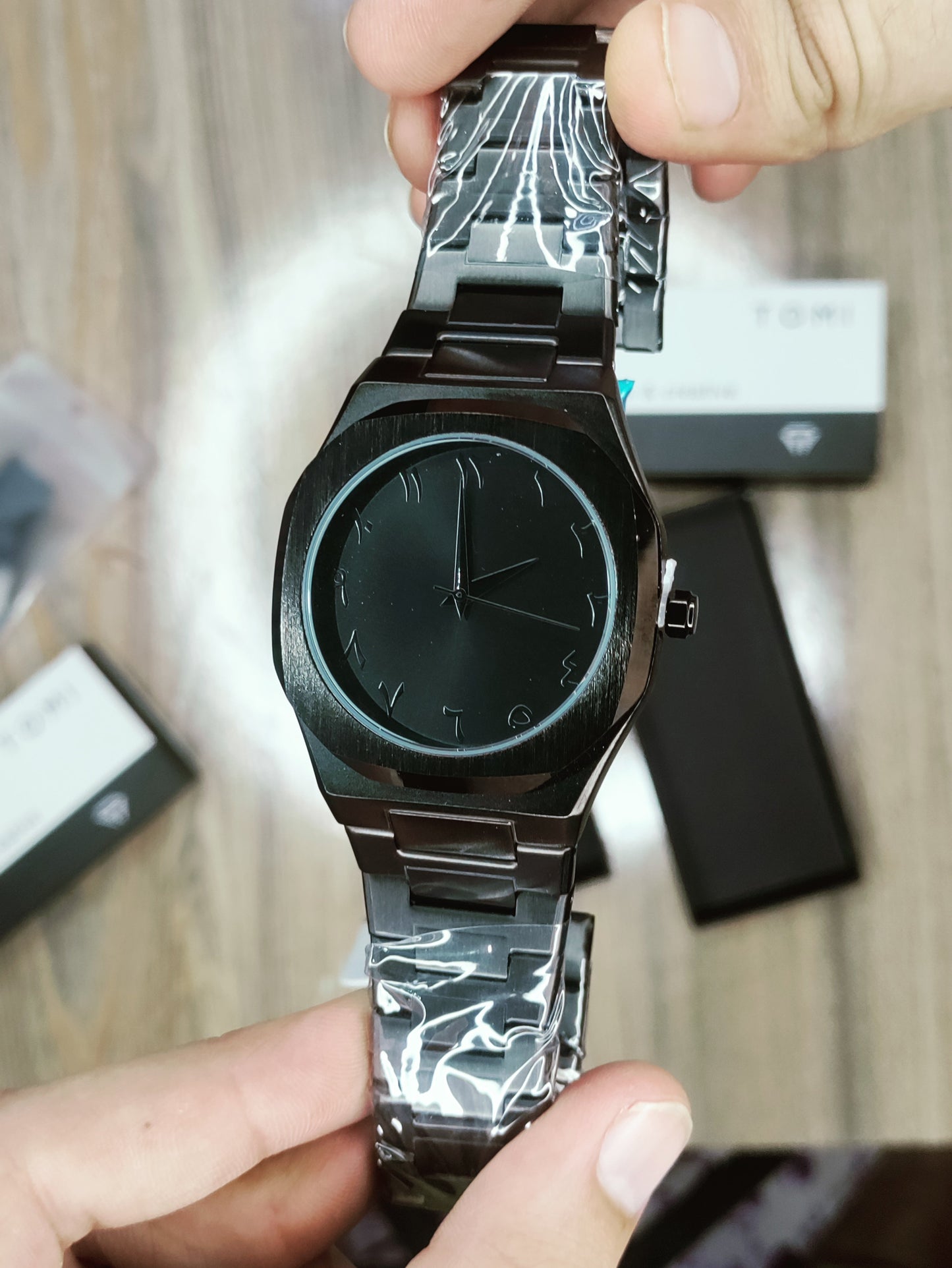 Arabic Aura Watch Steel Body