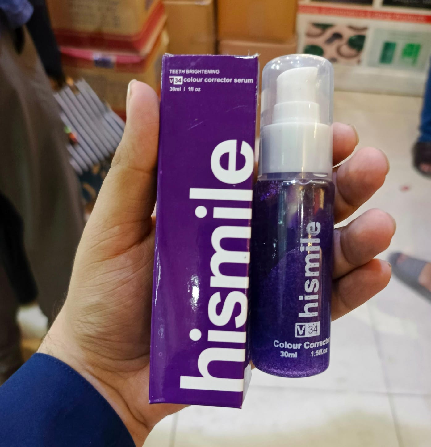 Hismile V34 Colour Corrector Serum (Purple) – Brighten Your Smile Naturally
