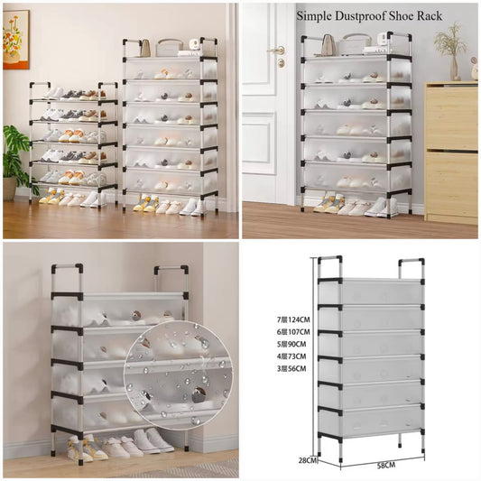Dustproof Shoe Rack – Organized, Clean, and Compact (Box Pack)