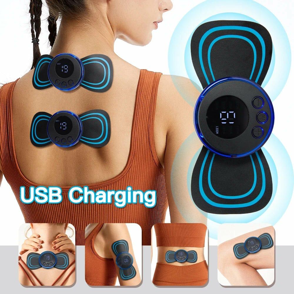 Rechargeable EMS Butterfly Massager – Compact Relief, Anytime