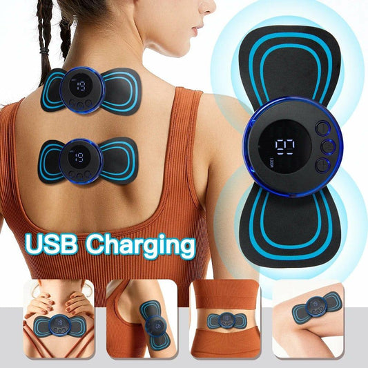 Rechargeable EMS Butterfly Massager – Compact Relief, Anytime