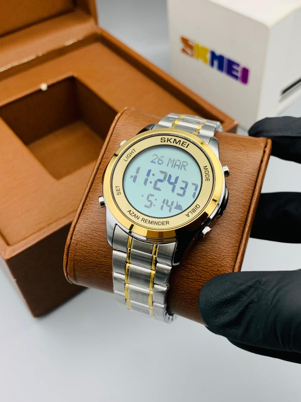 Skmei Namaz Time Watch (Two Tone)