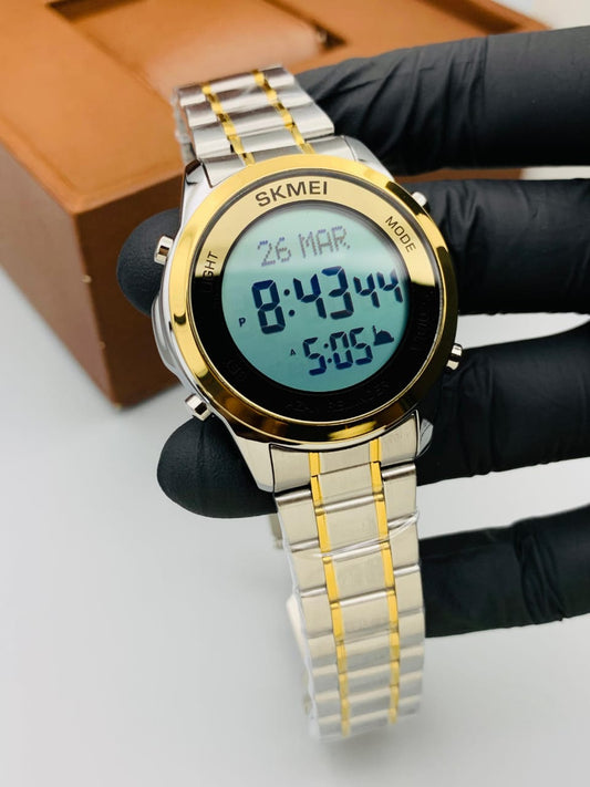 Skmei Namaz Time Watch (Two Tone)